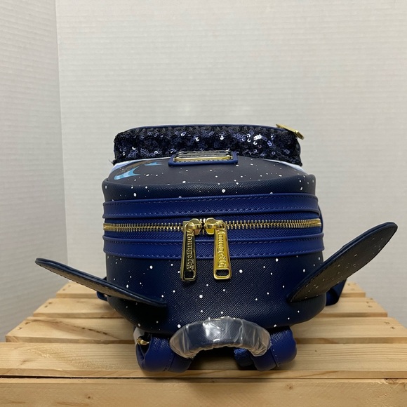 Disney Parks Loungefly Peter Pan Night Sky Mini Backpack - Navy main image 4